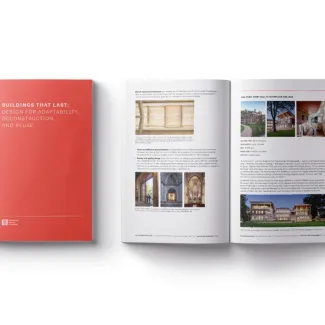 Cover of design for adaptability and deconstruction report