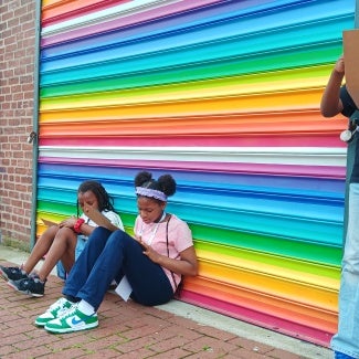 Students sketching during AIA DC Walking Tour at AIA24