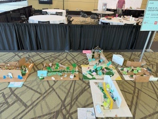 Display of student models.