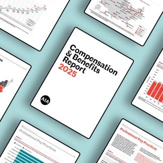 Cover of the AIA Compensation & Benefits report 2025
