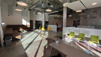 Multipurpose room at the Transitional Age Youth Health & Wellness Center