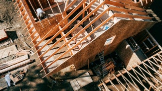 image of a home being built
