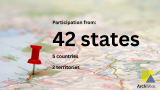 There was participation in ArchWeek25 K-12 outreach from 42 states, 2 territories, and 5 countries.